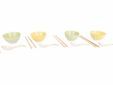 Asian Set 12pcs - 4 Bowls D11,5cm Incl. Chopsticks - 4 Rijstlepels