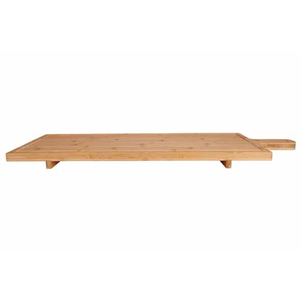 Serveerplank Xl Bamboe Op Voet 88x26xh4,5cm 