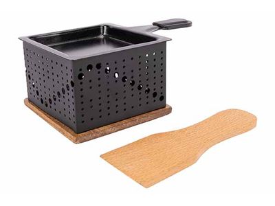 Aspen Raclette Vierkant 1 Persoon + Spatel