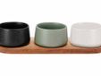 Bites Aperoset 4pcs - Serveerplank 32x10,5cm + 3x Bowl D9,5x5,5cm