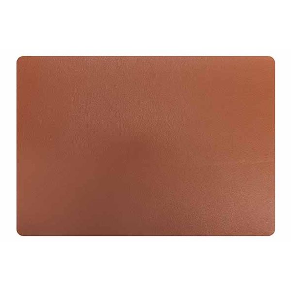 Placemat Leather Bruin 43x30cm  