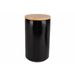 Cosy & Trendy Black&wood Voorraadpot D10xh17,3cm 