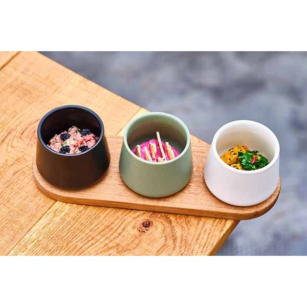 Cosy & Trendy Bites Aperoset 4pcs - Serveerplank 30x10cm + 3x Bowl D9x7cm