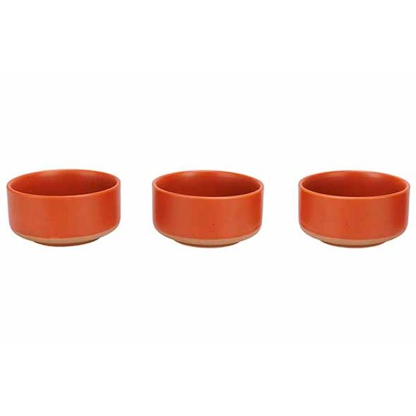 Cosy & Trendy Dela Bowl Set3 D10,5xh5cm Terracotta 