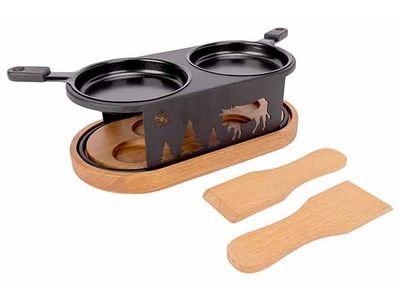 Aspen Raclette Ovaal 2 Personen +spatels 
