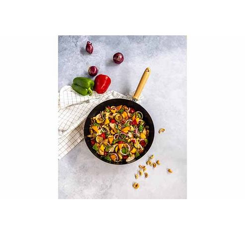 Fusion Wok D30cm - Tous Feux Acier Carbone + Anti Adhesif Coating  Cosy & Trendy