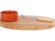 Dela Aperoset 3pcs - Serveerplank 35x23 Cm + Bowl D10,5x5cm + Kaasmes
