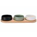 Cosy & Trendy Bites Aperoset 4pcs - Serveerplank 32x10,5cm + 3x Bowl D9,5x3,5cm