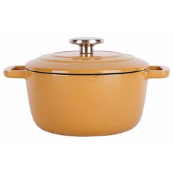 Cosy & Trendy Fontestic Kookpot Amber Gold D20xh10,5cm 2,7l Gietijzer Met Deksel 