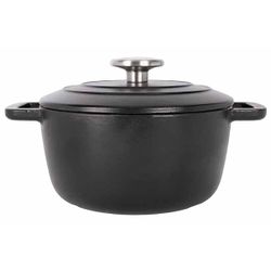 Cosy & Trendy Fontestic Kookpot Black D20xh10,5cm 2,7l Gietijzer Met Deksel