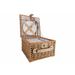 Cosy & Trendy Picknickmand 2p: 2x Bestek - Wijnglas - Bord - Flesopener - Incl Koeltas