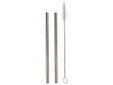 Rietjes Rvs Recht 13cm Set12 + Borstel 15cm