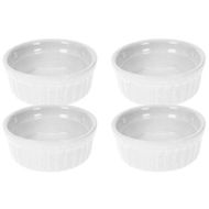 Mini Ramekin Set4 Wit 7x7xh2,6cm  