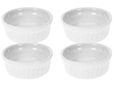 Mini Ramekin Blanc Set4 7x7xh2.6cm 