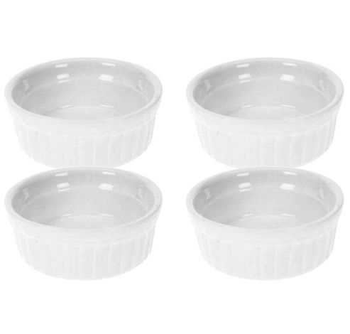 Mini Ramekin Set4 Wit 7x7xh2,6cm   Cosy & Trendy