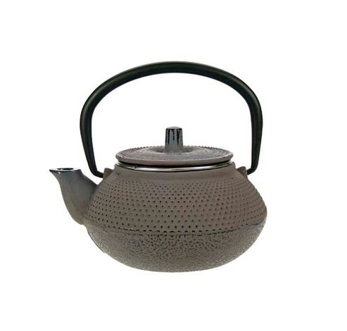 Kobe Brown Grey Theepot 0.3l Gietijzer  Met Filter Tsp75  Cosy & Trendy