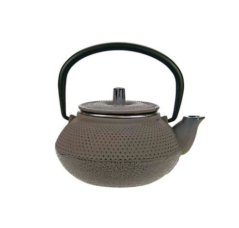 Kobe Brown Grey Theepot 0.3l Gietijzer  Met Filter Tsp75  Cosy & Trendy