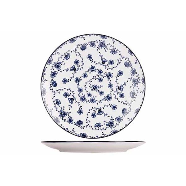 Cosy & Trendy Flor Azul Plat Bord D27cm Set4 