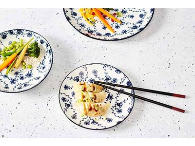 Flor Azul Assiette Dessert D19cm Set4 