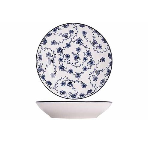 Flor Azul Assiette Creuse D20cm Set4   Cosy & Trendy