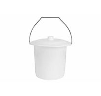 Toiletemmer Wit D18,5cm H20cm H20cm-dia18.5cm - 4.3l 