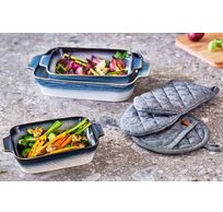 Stoff Gant De Cuisine Black Chambray 31x15xh3cm 