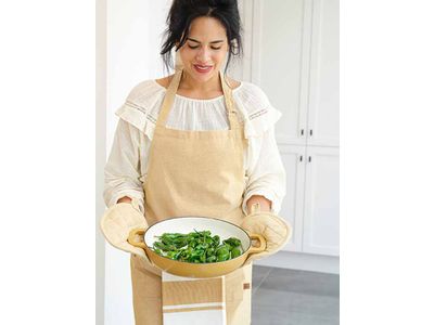 Stoff Pannenlap Amber Gold D20cm 