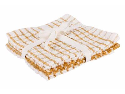 Stoff Vaatdoek Amber Gold 30x30cm Set3 