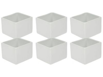 Aperopotje Set6 5xh4,5cm Vierkantvormig 
