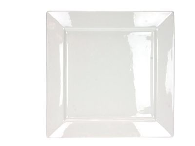 Napoli White Plat Bord 33x33cm Vierkanti G