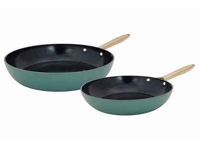 Elegance Braadpan Set2 Groen D24+28cm 
