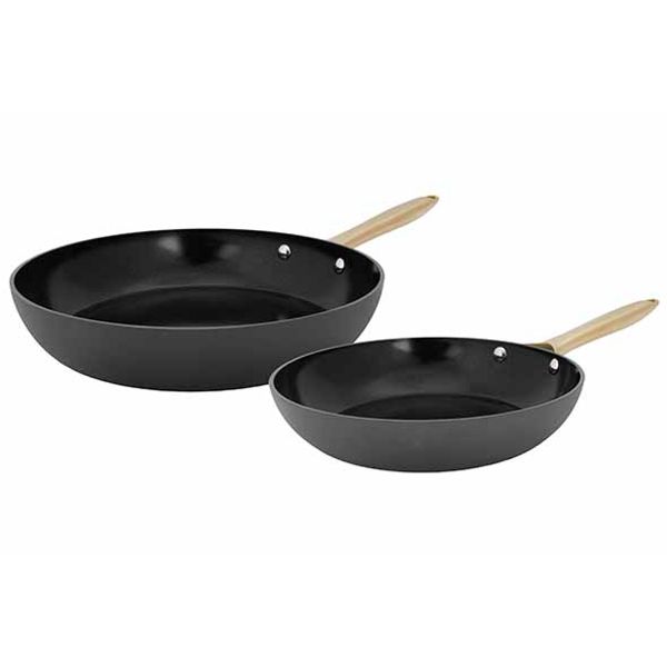 Cosy & Trendy Elegance Braadpan Set2 Zwart D24+28cm 