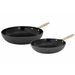 Cosy & Trendy Elegance Braadpan Set2 Zwart D24+28cm 