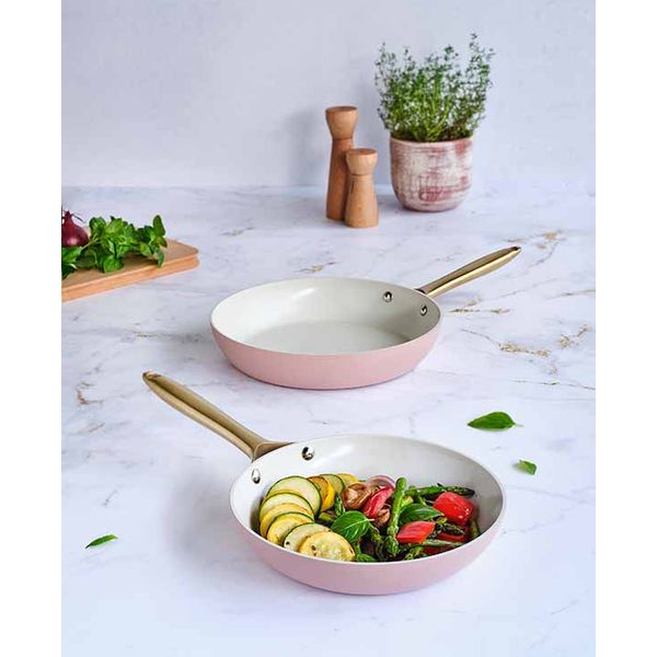 Cosy & Trendy Elegance Braadpan Set2 Terracotta D24+28 Cm