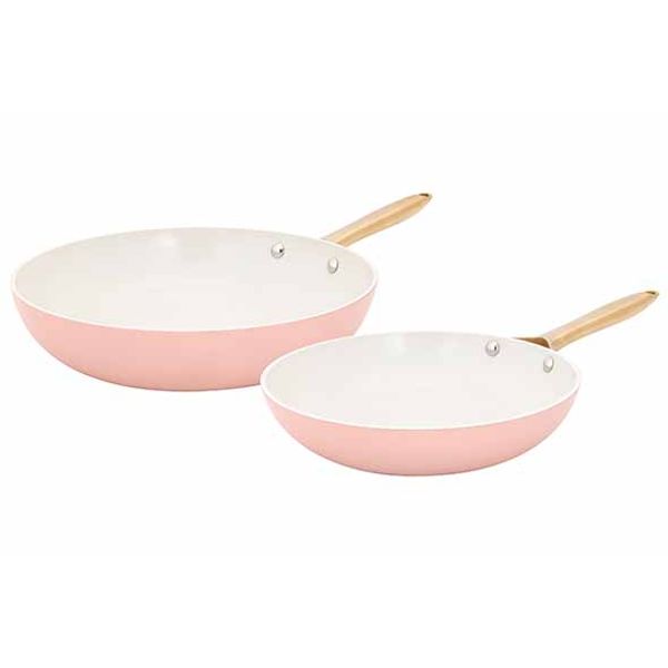 Cosy & Trendy Elegance Braadpan Set2 Terracotta D24+28 Cm