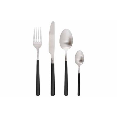 Olivia Set Couverts 16pcs Brushed-black  