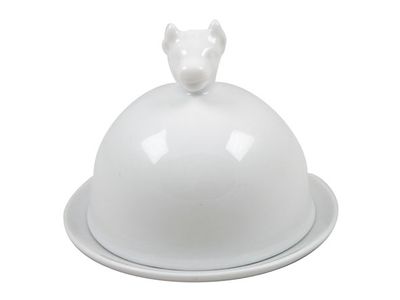 Boterklokje Wit D9,5cm Porselein 