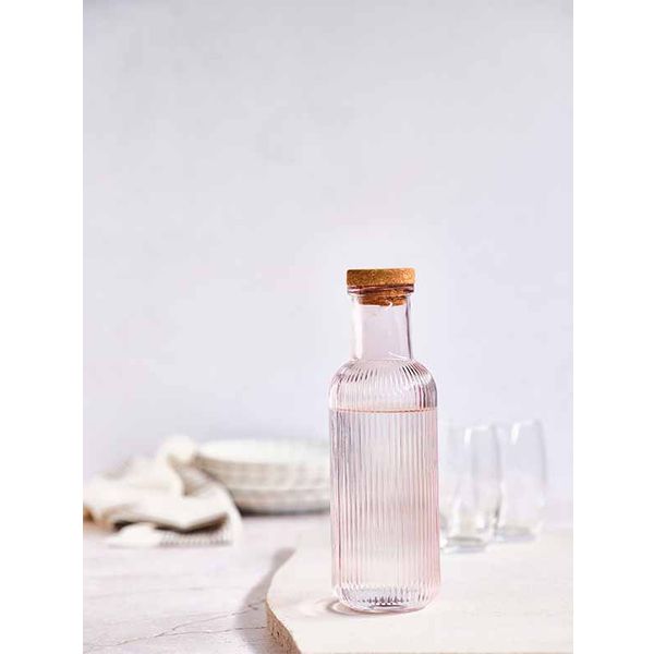 Raya Fles Roze 1l Met Kurk D8,7xh27,8cm 