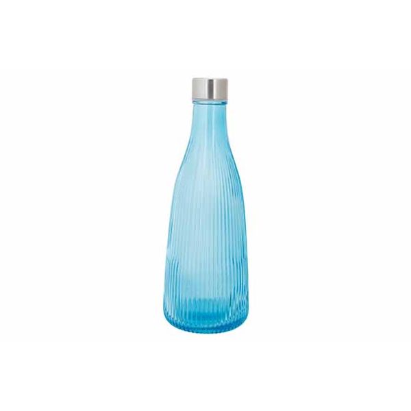 Cosy & Trendy Atla Fles 1l Azure Blue D10,1xh28cm - Met Deksel