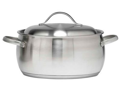 Thymo Kookpot D24cm-h18cm 18-10 Body 0.6 - Base 5.7mm Lid 1 - Alle Vuren