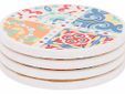 Glasonderzetter Rond D10cm Set4 Stoneware