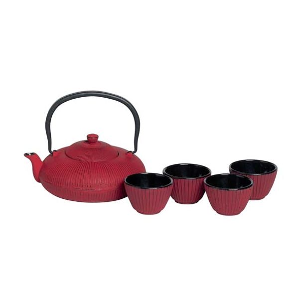 Pumpkin Set Theepot M.filter Tsp80 En 4t Assen Rood Th 1,2l-t 10cl 