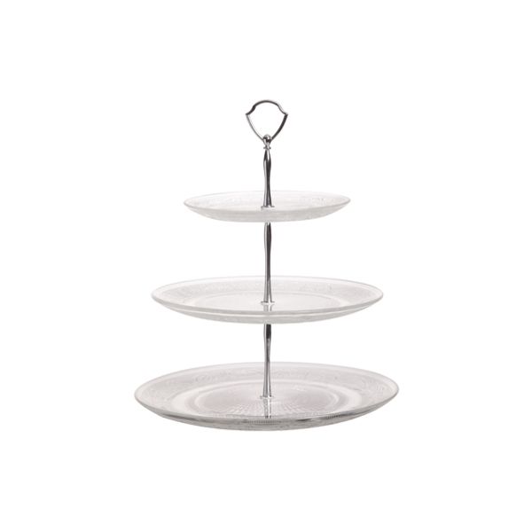 Cosy & Trendy Retro Etagere Met 3 Niveaus D18-25-29cm H34cm Glas