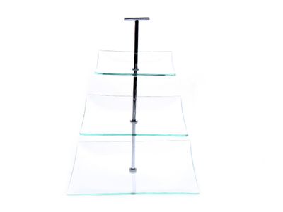 Etagere 25-20-15xh30cm Glas 3niveaus 