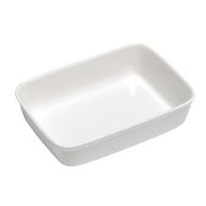 Gourmet Ovenschotel Wit 30x21,5cm Rechth Oek  H6.2cm 