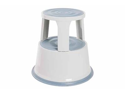 Opstap Met Wielen Metaal Grijs Dia 29-43,5cm Xh43cm