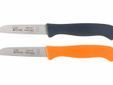 Schilmes 17cm Set2 Rvs Lemmet Kunststof Handvat Pastelkleuren