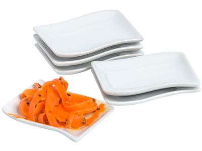 Apero Schaaltje Set6 Wit 6,5x9cm 