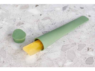 Ijsblokvorm Lolly Set4 Silicone Groen D4xl20,2cm