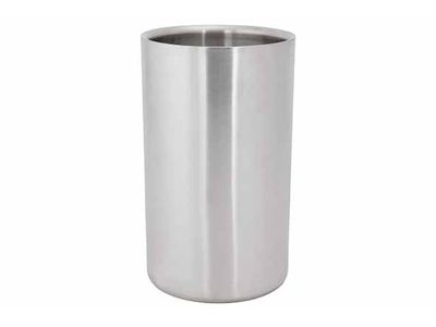 Brushed Silver Wijnkoeler D12xh18cm 